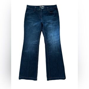 New York & Company Low Rise Skinny Flare Leg Jeans Women Size 8 Average